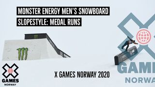Monster Energy Men's Snowboard Slopestyle: MEDAL RUNS | X Games Norway 2020