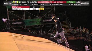 Jake Brown lands first ollie 720 in Skateboard Big Air: 2013 | World of X Games