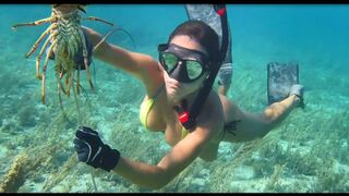 Spearfishing & lobstering in Grand Bahama!