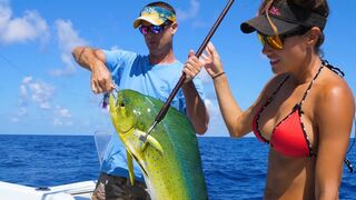 Catching MAHI in ISLAMORADA, FLORIDA