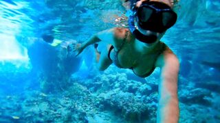 Bahamas Trip Day 2: Cave diving - Snorkeling Thunderball Grotto and exploring underwater