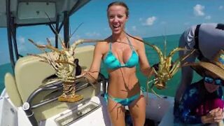 My FIRST Lobster mini season! Diving for Lobster { Catch & COOK } PART 1