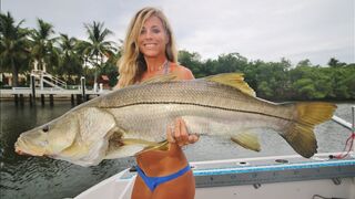 Florida Fishing Girls TOP 5 Biggest Snook Clips Video