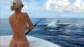 Fighting a +500 lb Blue Marlin for my BIRTHDAY!! Amazing JUMPS!