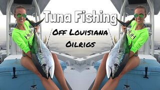 Girls EPIC Overnight Tuna fishing trip, 70 MILES OFFSHORE in a FLATS BOAT!!!