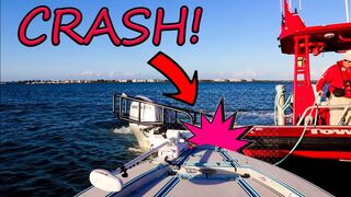 ENGINE FAILURE & BOAT ACCIDENT- We Got Hit by Another Boat! (Stuart Florida Fishing)