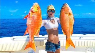 Florida Keys WRECK FISHING for Giant Deep Sea SNAPPER! Catch Clean Cook! (Florida Keys Fishing)
