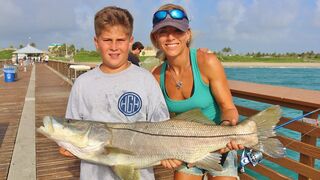 Darcizzle Goes Saltwater Fishing at the Juno Beach Pier
