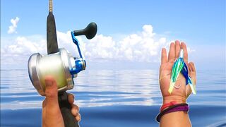 How to Catch DOLPHIN FISH Trolling! Deep Sea Fishing for Mahi Mahi (Pelagic Fishing Florida)