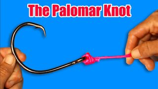 BEST Fishing Knot! How to Tie Palomar Knot- STRONGEST Fishing Knots to Tie Hooks, Lures & Swivels!