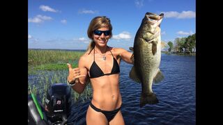 Girl goes Big Bass Fishing with Plastic Worms and 70+mph with Blazer Boats Video