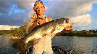 Big 8lb Bass Fishing Central Florida Private Ranch