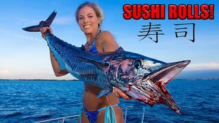 BEST RAW Fish Ever! WAHOO Homemade Sushi Catch Clean Cook