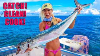 ULTIMATE Kingfish Catch Clean Cook - Honey Glazed SMOKED Fish Dip!