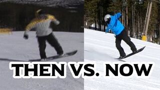 Old Snowboard Buttering Footage vs. Newer clips.