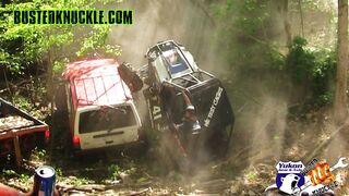 RZR ROLLS AND LANDS ON A JEEP!