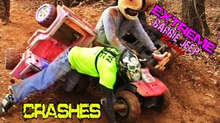 EXTREME BARBIE JEEP RACING 2013 CRASHES