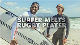 Pro Surfer Takes a Rugby Player For A Surf Session | w/ Siya Kolisi & Jordy Smith