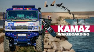 Kamaz Truck Takes Wakeboarder On One Wild Ride | Red Bull Wakeboarding