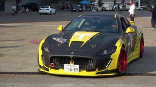 Supercars Leaving Car Show - Acceleration! Revving & Exhaust Sound