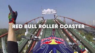 Trials Motorcycle Rides On a Roller Coaster