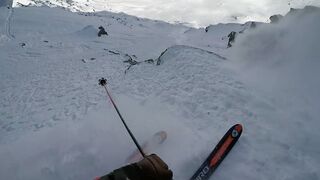 GoPro View: Reine Barkered's Beefy 1st Place Ski Line from Xtreme Verbier