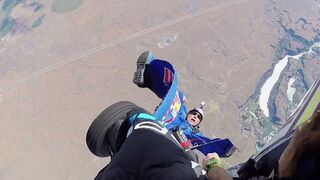 Miles Above Extra: Close Call as Wingsuit Gets Caught on Plane