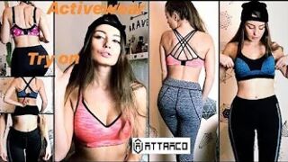 GYM TIME! LEGGINGS + BRA =  ATTRACO ACTIVEWEAR TRY ON HAUL!