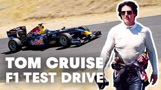 Tom Cruise test drives Red Bull Racing F1 car