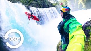 Kayaking waterfalls in 360 video with Rafa Ortiz.
