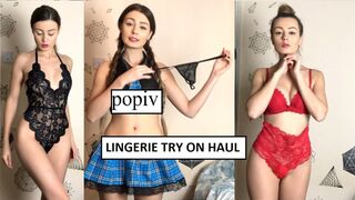 LACE LINGERIE TRY ON HAUL! | POPIV