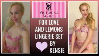VICTORIA'S SECRET For Love and Lemons Sheer Lingerie Set (Bra and Panty) by Kensie