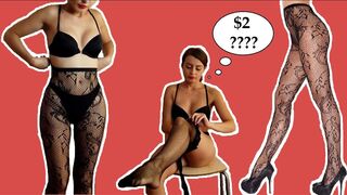 TIGHTS TRY ON HAUL UNDER $2 !