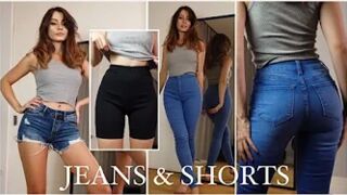JEANS & SHORTS try on haul | FashionNova Size 1