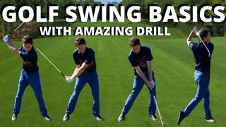 GOLF SWING BASICS - This Amazing golf drill will show you the EASIEST way to Swing a Golf Club