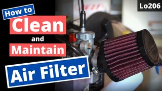 Quick and Easy: How To CLEAN And MAINTAIN Your Air Filter!! [Lo206 Karting]