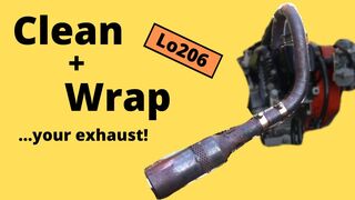 How to CLEAN and WRAP YOUR EXHAUST - [Lo206 Kart Racing]