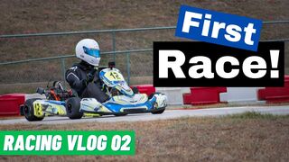 MY FIRST RACE! - Racing Vlog 02 [Lo206 Karting] - Hill Country Kart Club