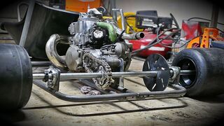 Building A Kawasaki KX 250 Drag Shifter Kart Part 2