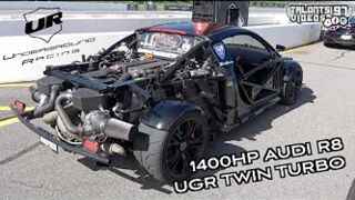 1400HP Twin Turbo R8 KART Goes Roll Racing vs. GTR VIPER & More! Underground Racing