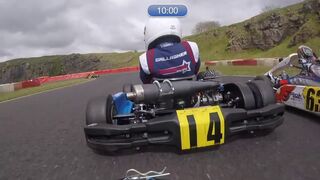 19th to 1st in 12 minutes.. 9 Yr old in AMAZING Comeback Drive! Onboard Camera with commentary