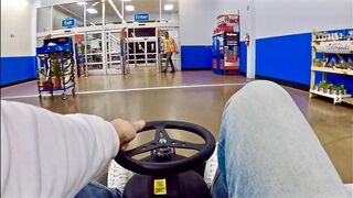 ESCAPED!! crazy cart chase