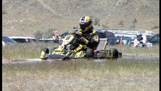 125 Shifter Kart Heat - Two Karts Out From Crash @ SRK - Boise Idaho, Trackmagic Hornet