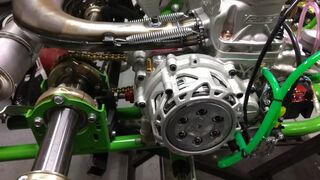 Vortex Rok Shifter 125cc gearbox installed on TB Kart chassis