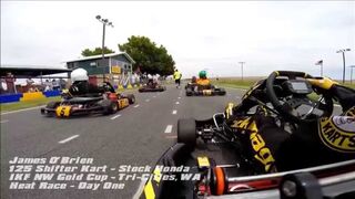 2014 IKF NW Gold Cup Series @ Tri Cities, WA - 125 Shifter Kart Racing , Stock Honda