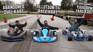 Can a Retired Oval Go Kart Outperform a New Tillotson T4 Racing Kart? 3 Way Track Shootout!