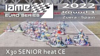 IAME Euro Series 2022 Round 1 Zuera Spain X30 SENIOR heat CE