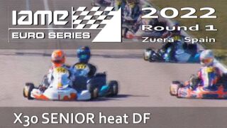IAME Euro Series 2022 Round 1 Zuera Spain X30 SENIOR heat DF