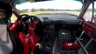 When leading the race goes all wrong. Poor kid.