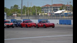 Dean's 1st Race in Spec Miata. Racing with NASA FL at Sebring Intl 4/16/22